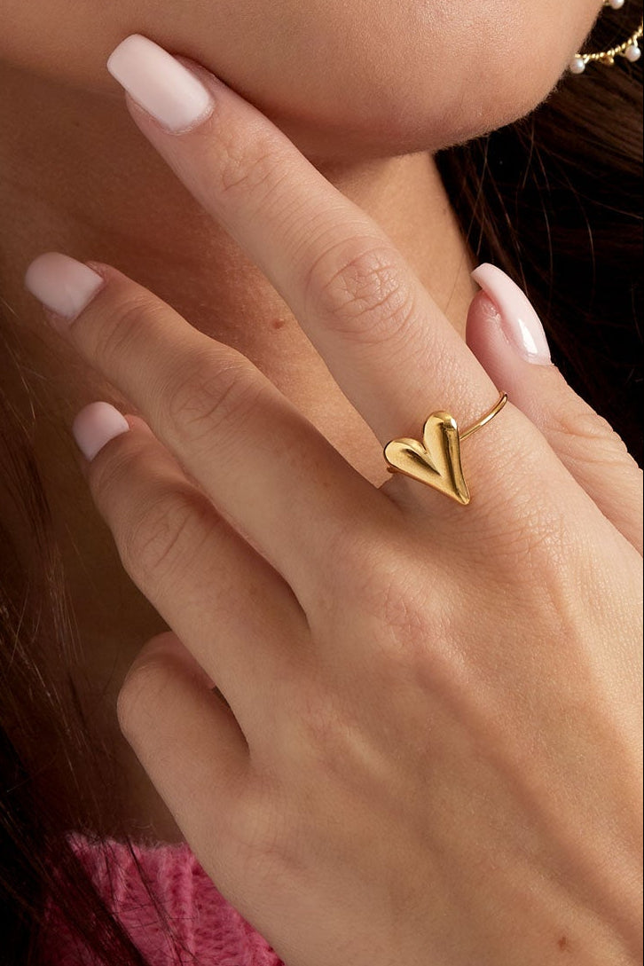 Hartjes ring - goud
