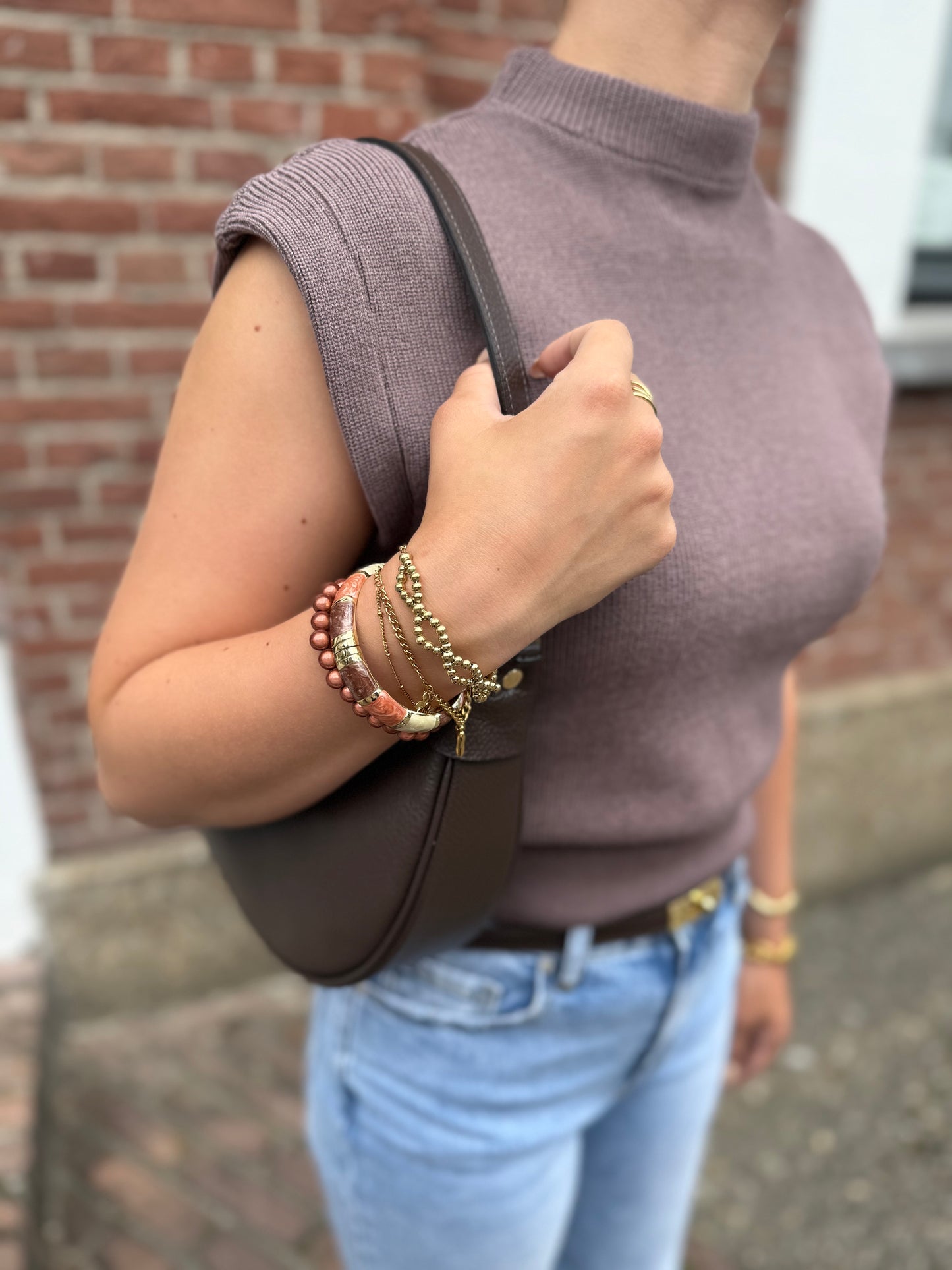 Bangle armband - goud multi