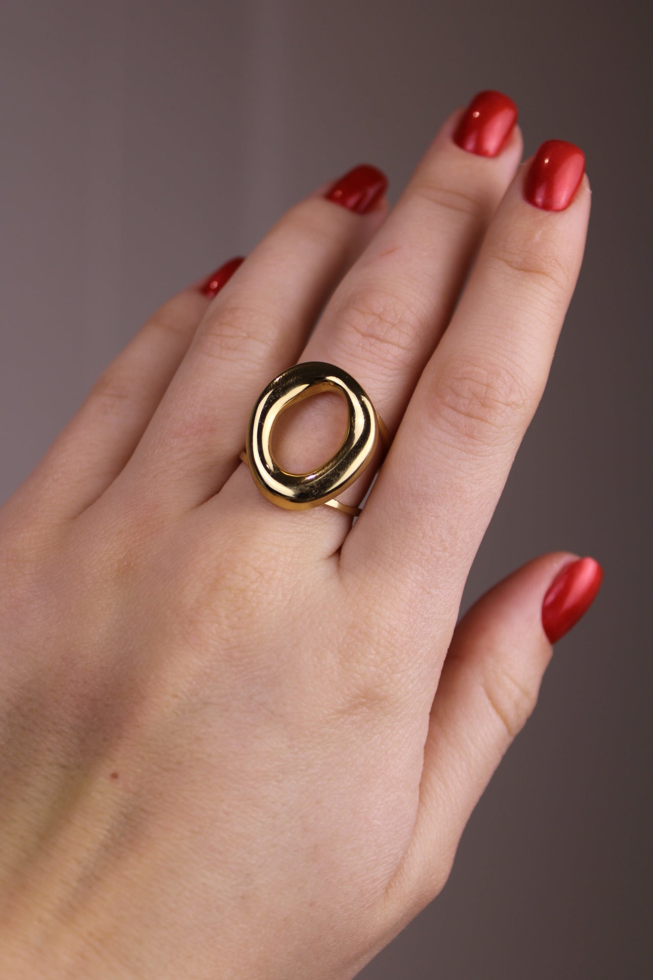 Ring ovaal - goud - At Styles