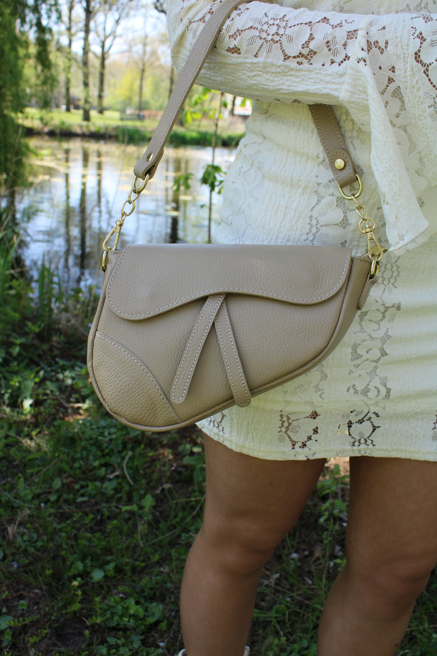 Leren tas Gigi | Camel