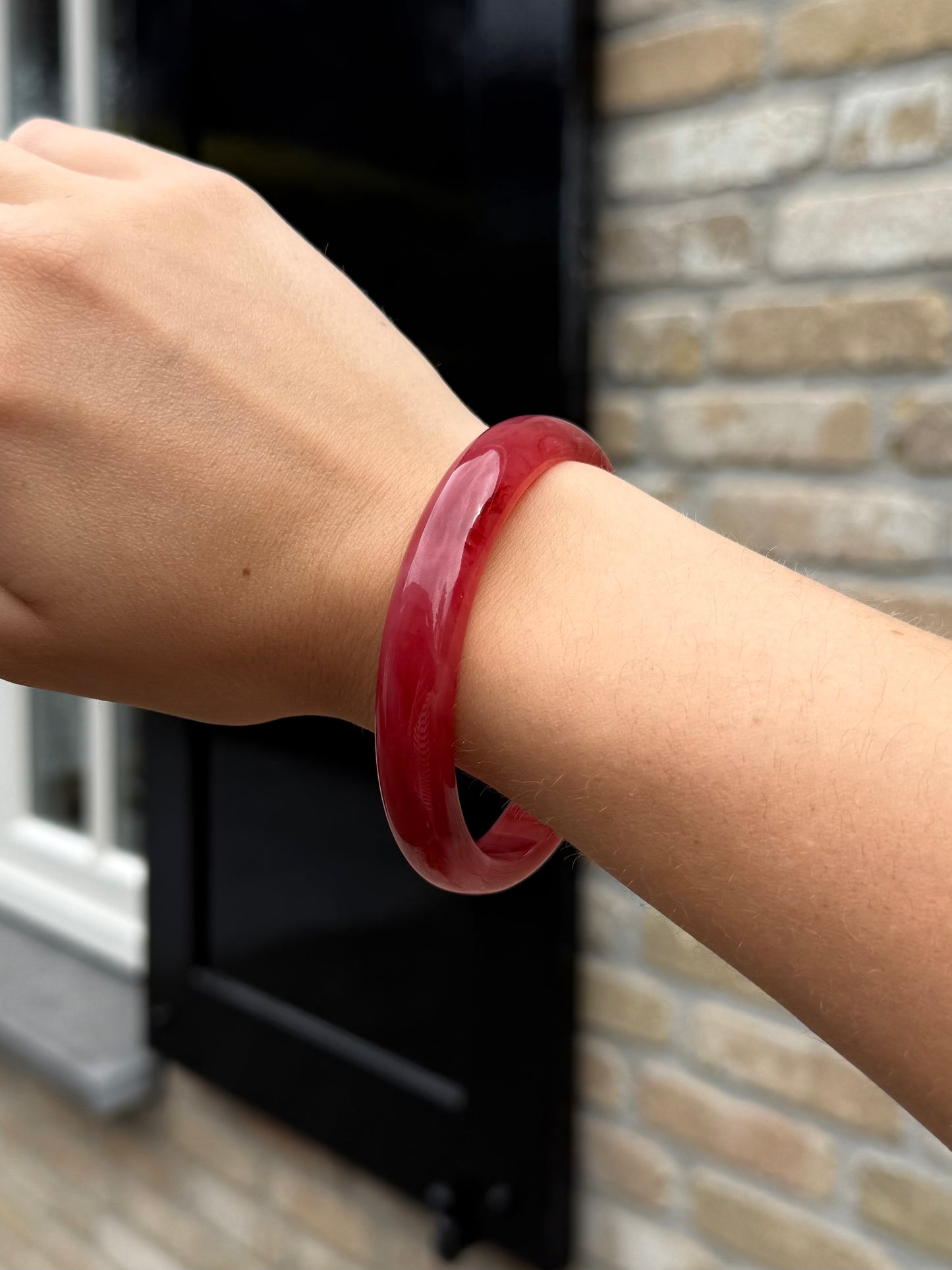 Bangle armband - bordeaux
