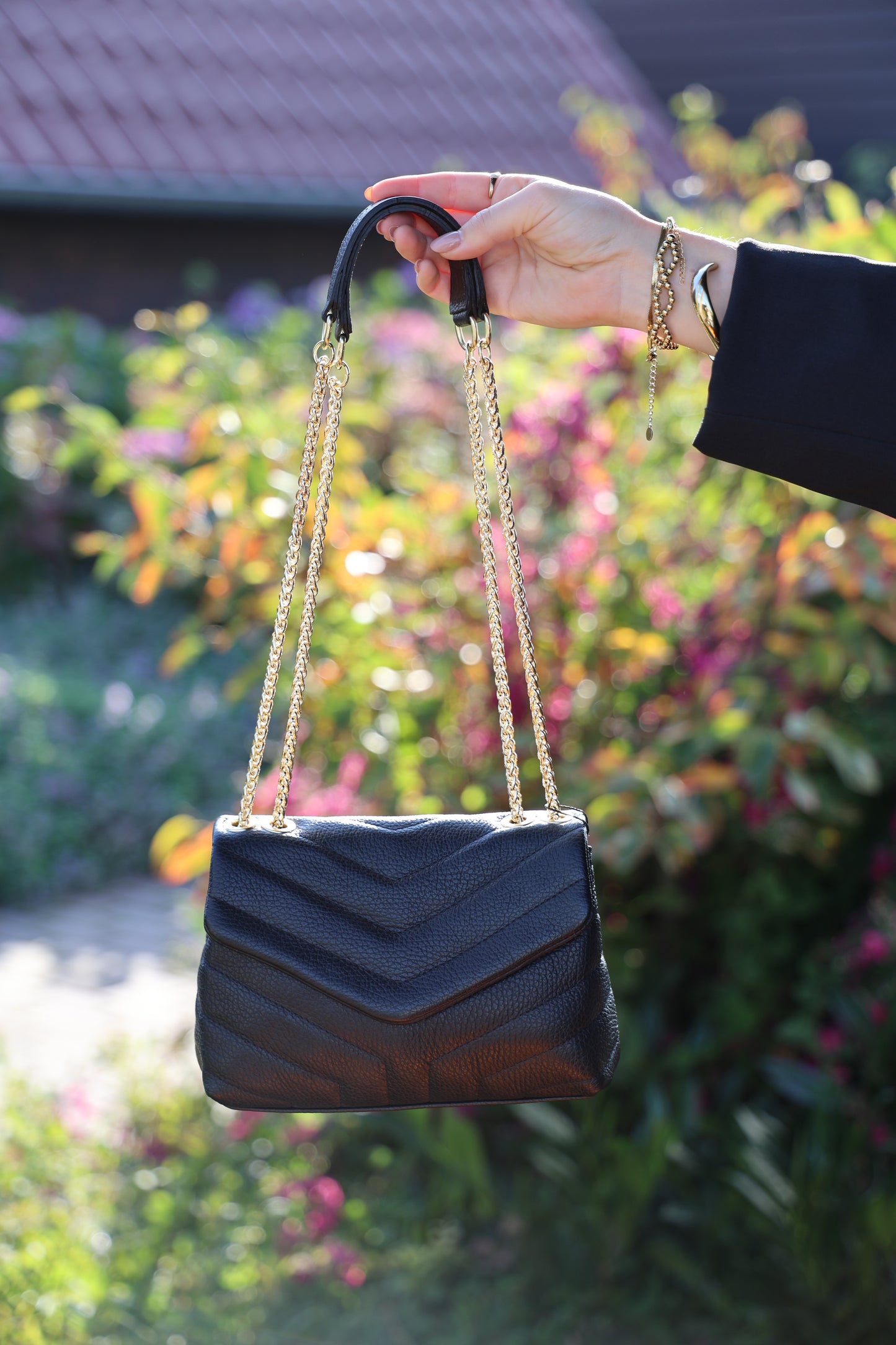 Leren tas Celine | Zwart