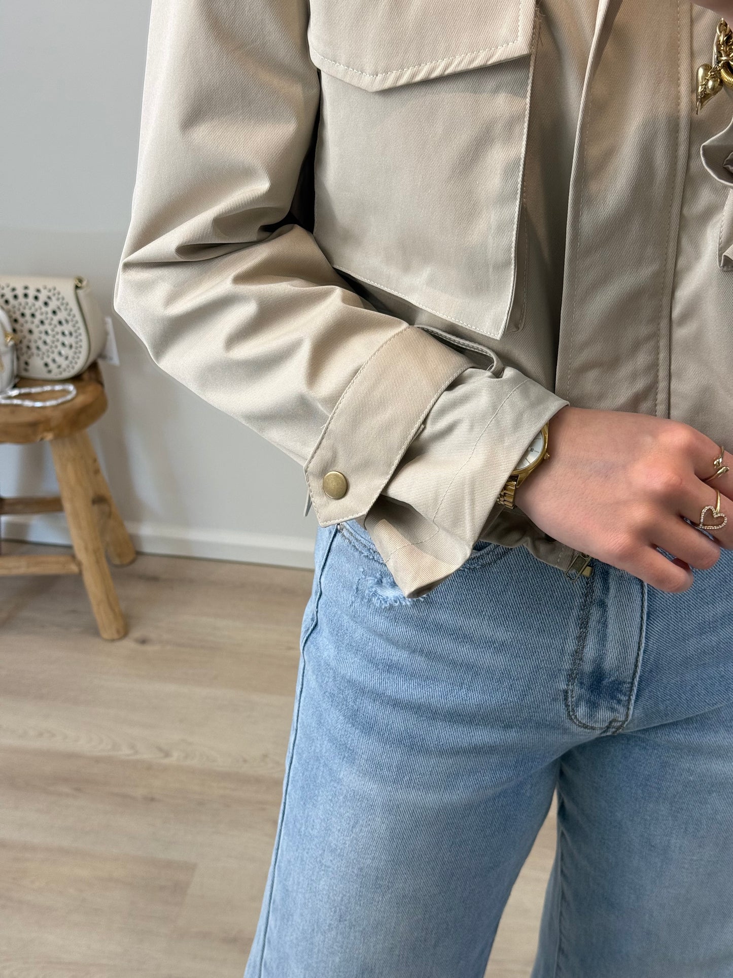 Bomber jas - beige