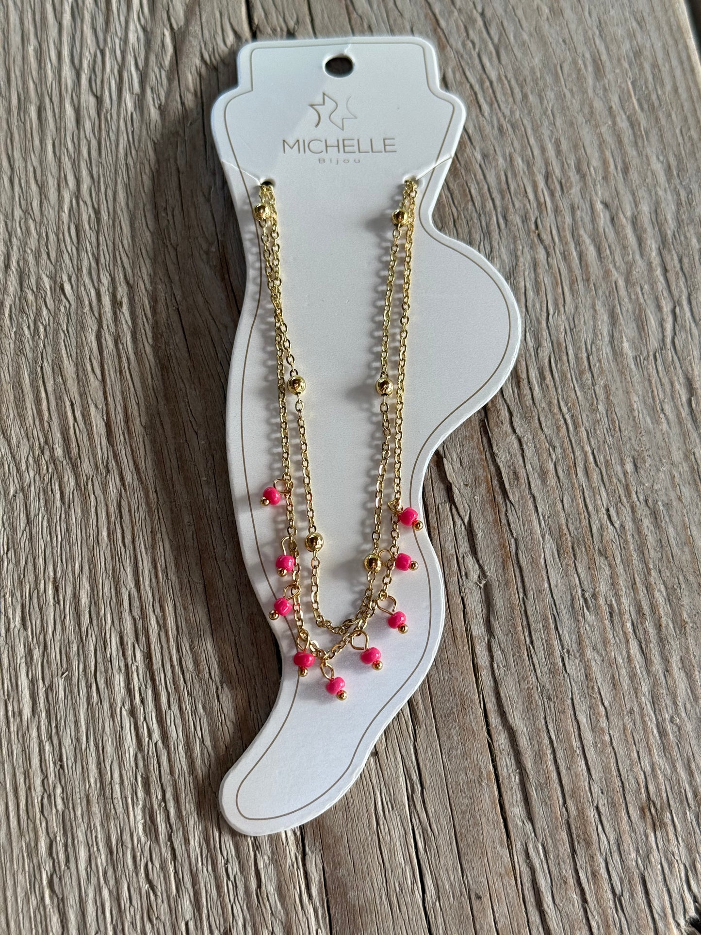 Enkelbandje | Goud roze