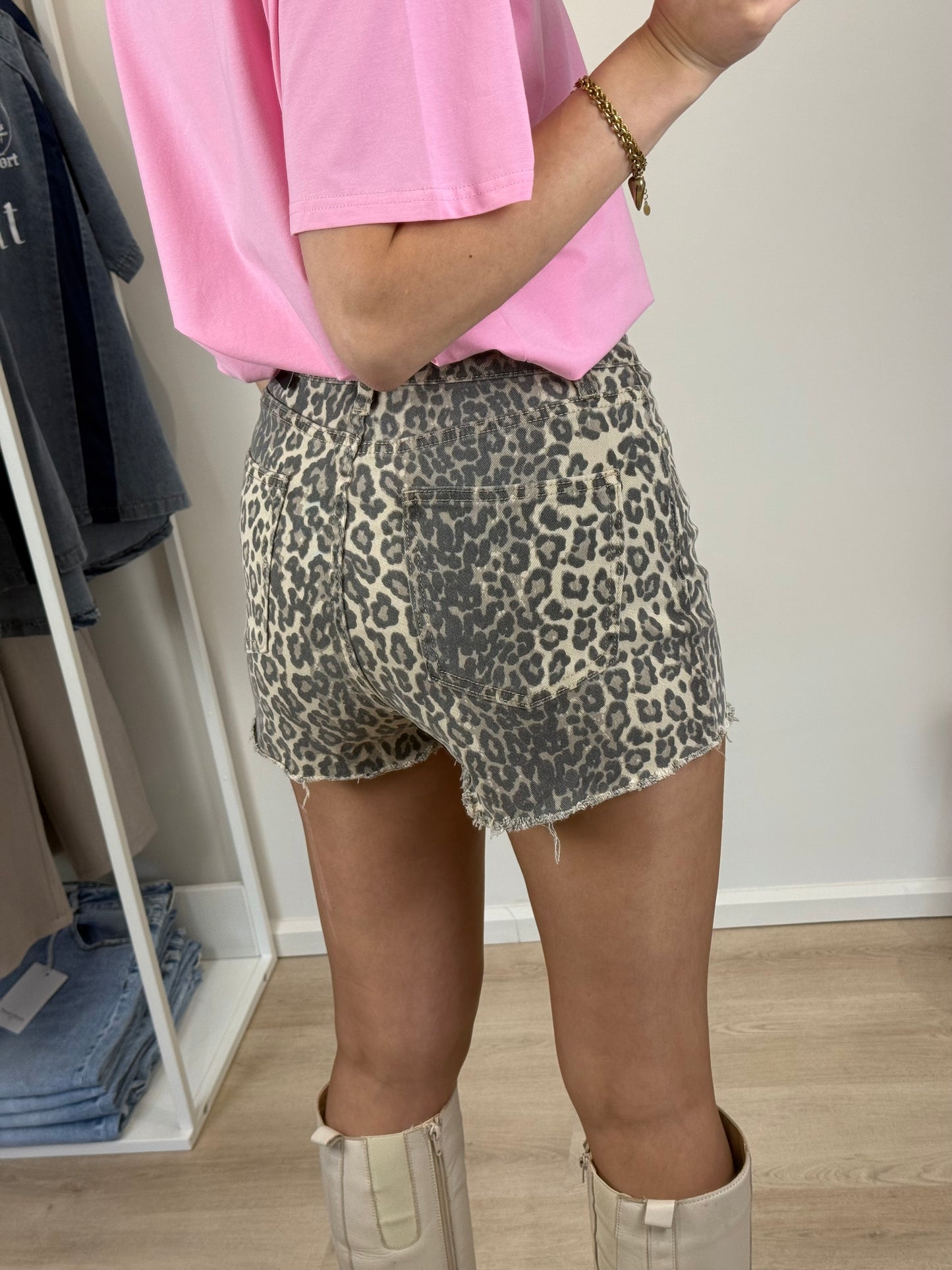 Stretch skort - panter
