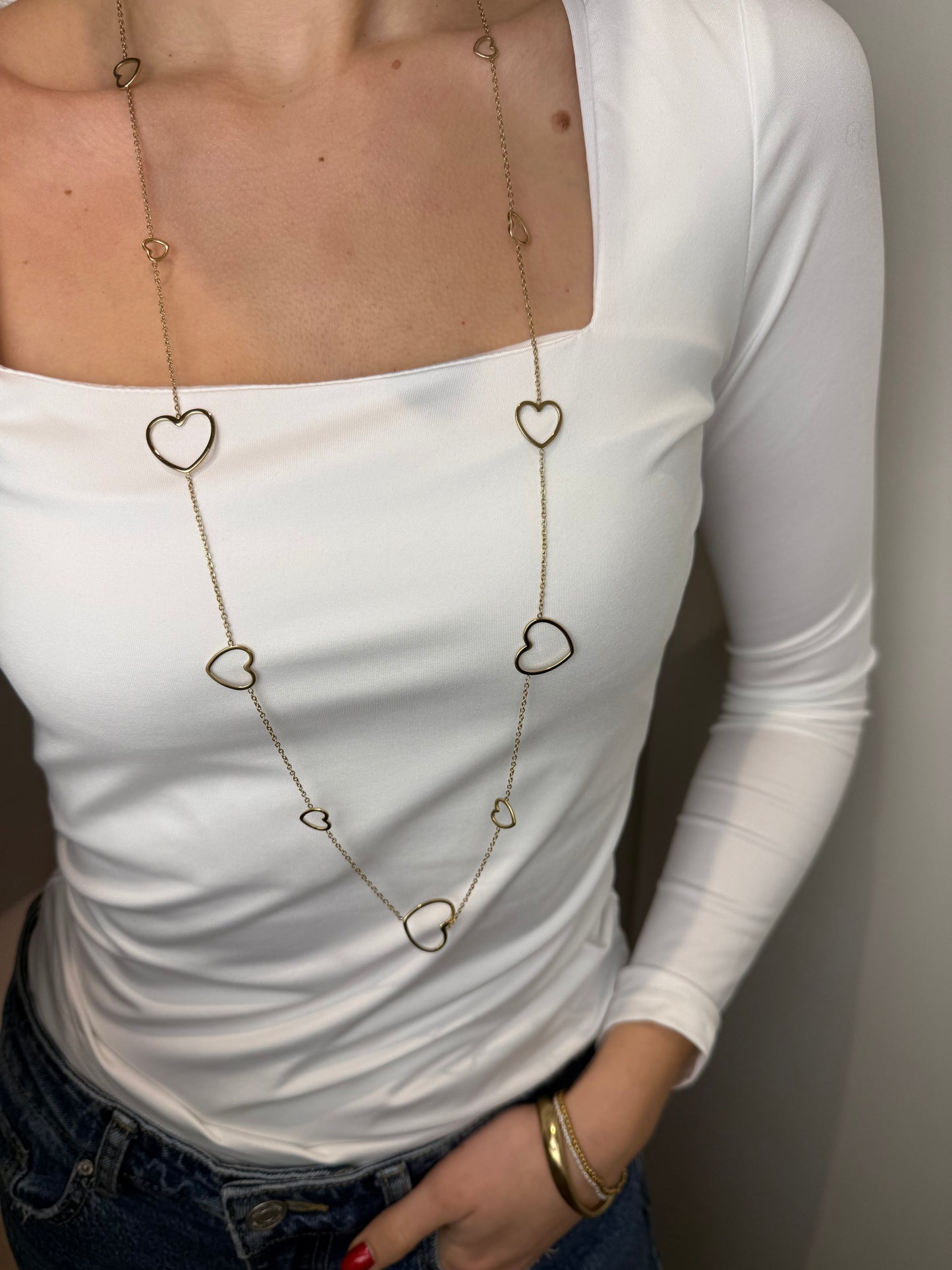 Lange ketting - goud