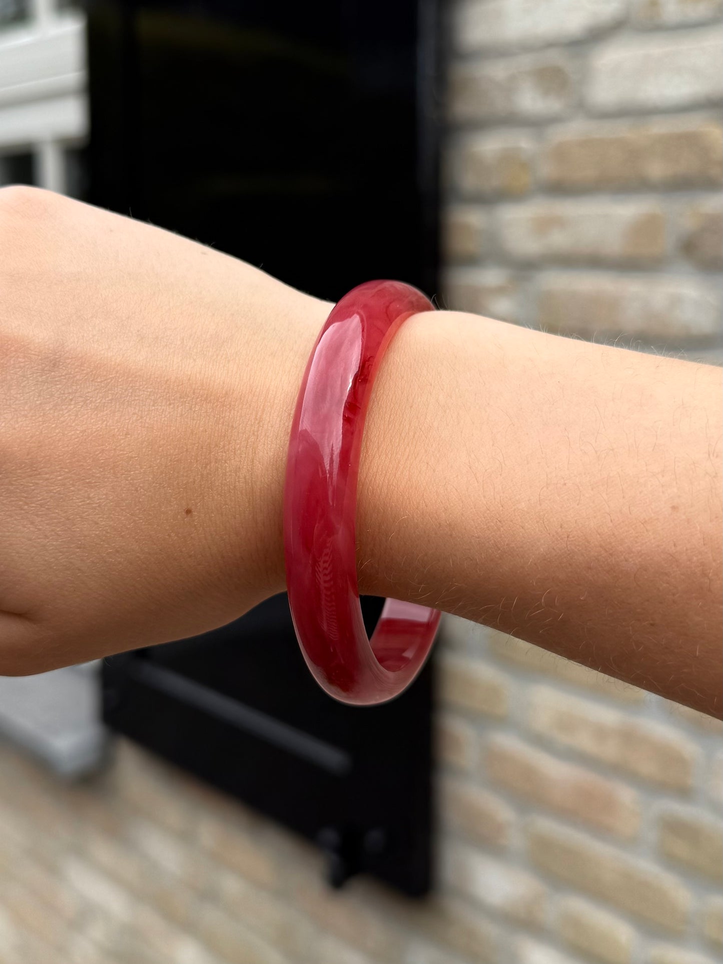 Bangle armband - bordeaux