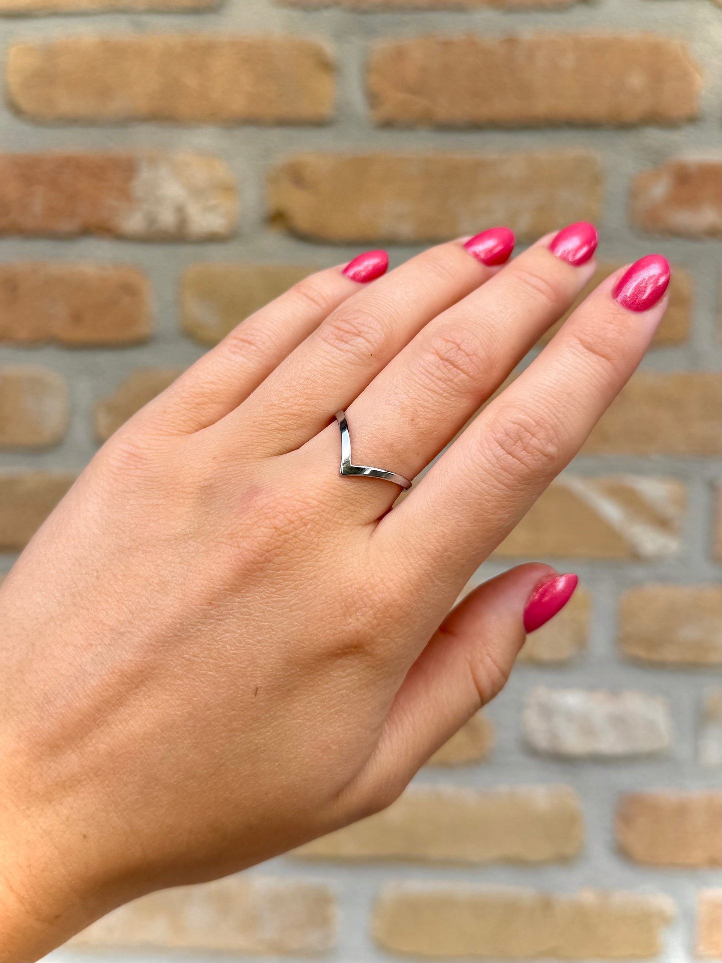 V ring - zilver