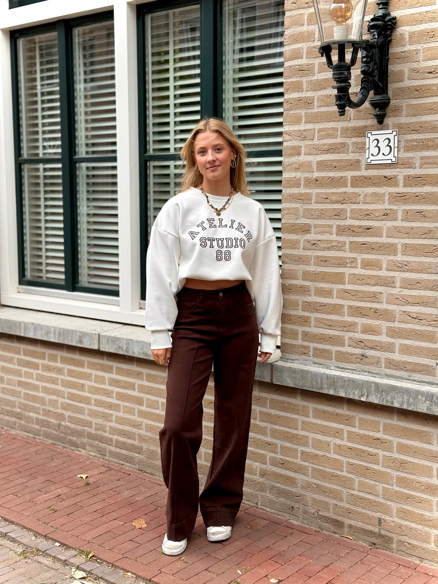 Oversized trui studio - wit