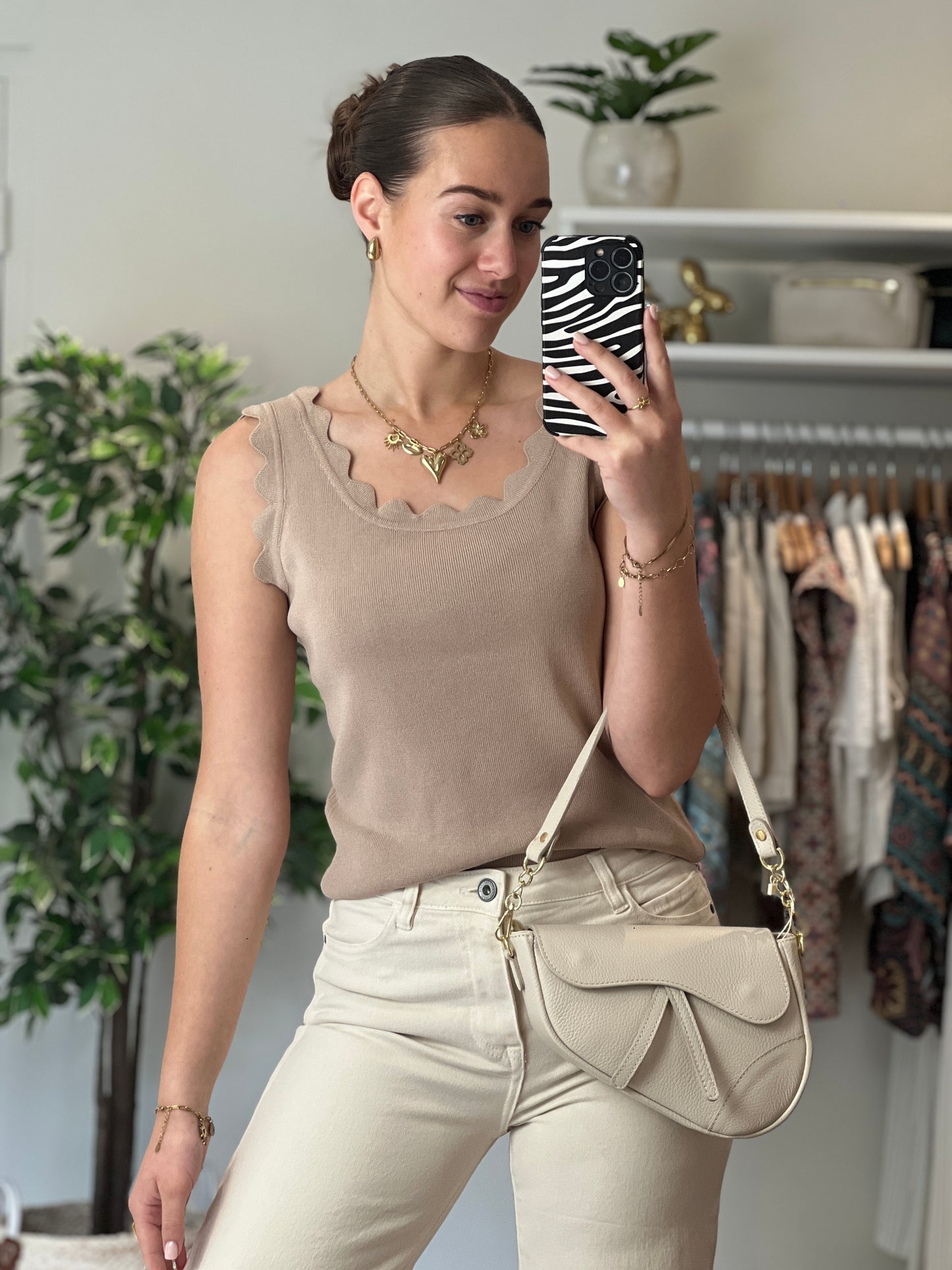 Top Avola | Beige - At Styles