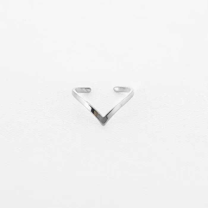 V ring - zilver