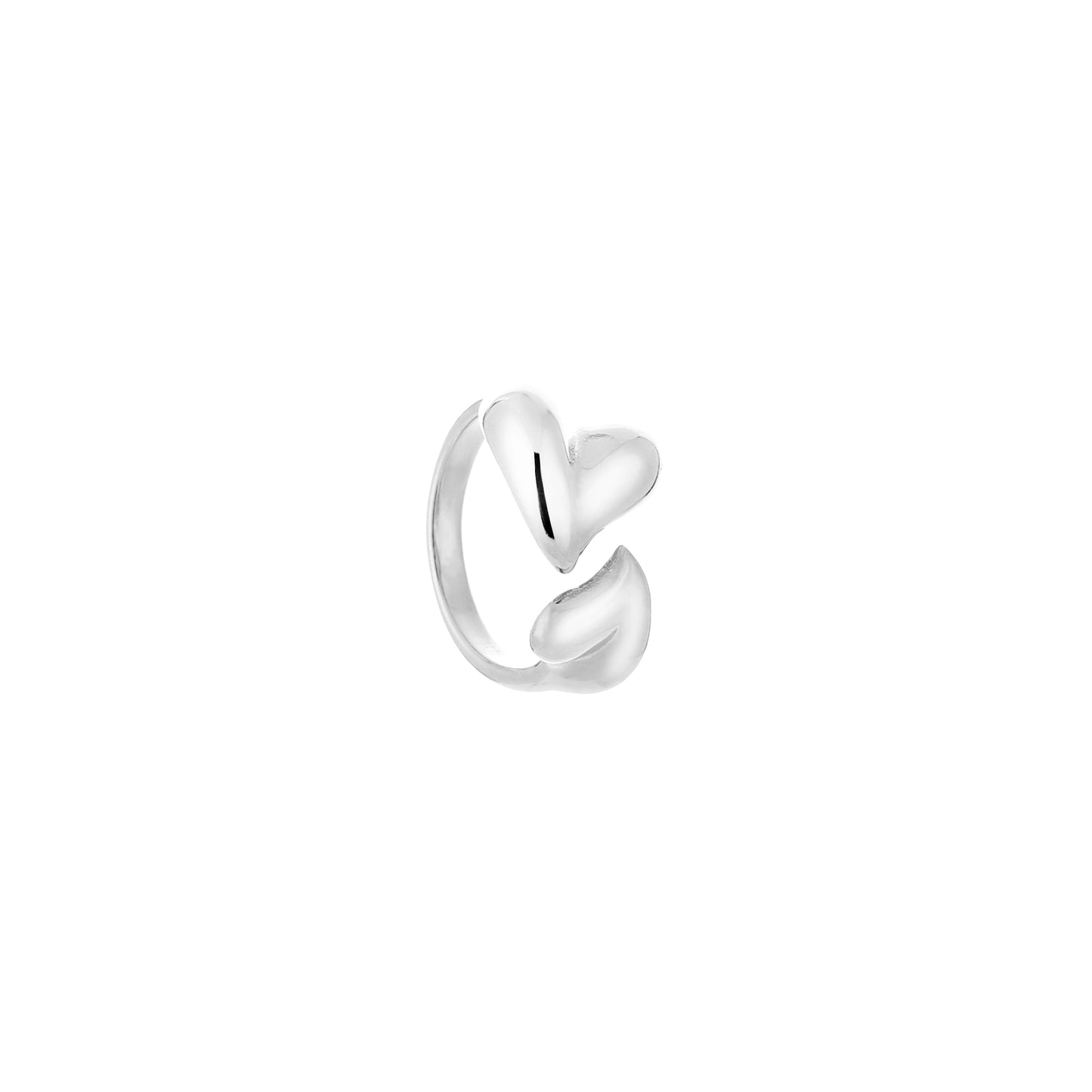 Ring hartjes - zilver - At Styles