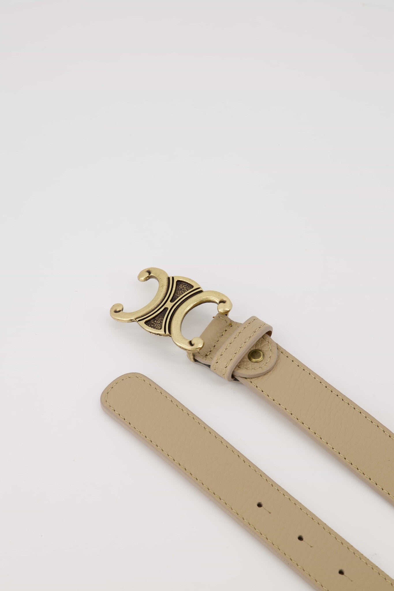 Leren riem Eline | Camel - At Styles