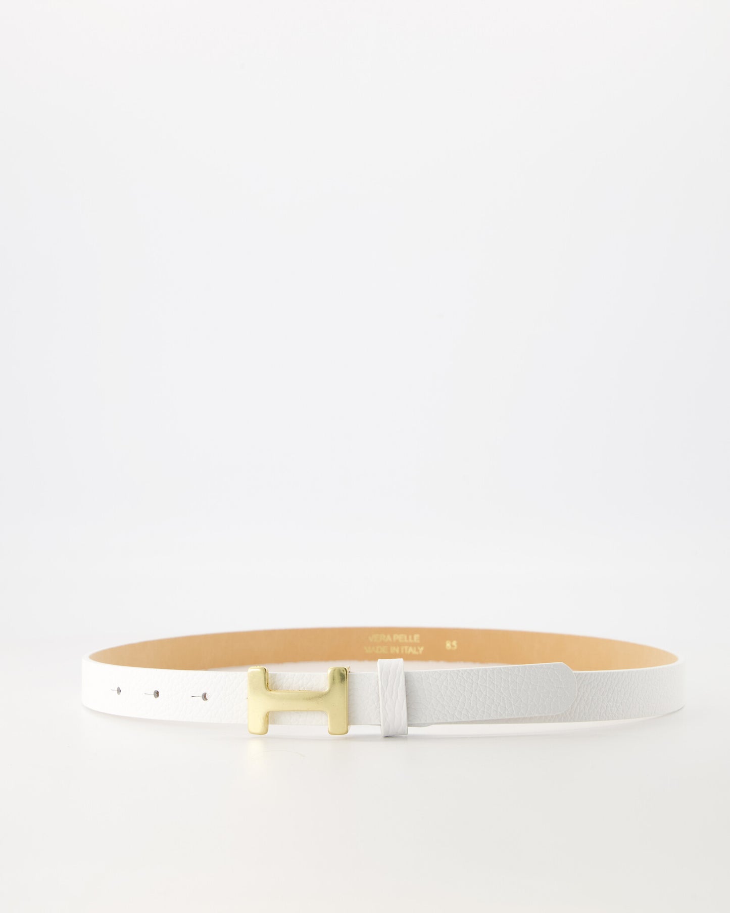 Leren riem - wit