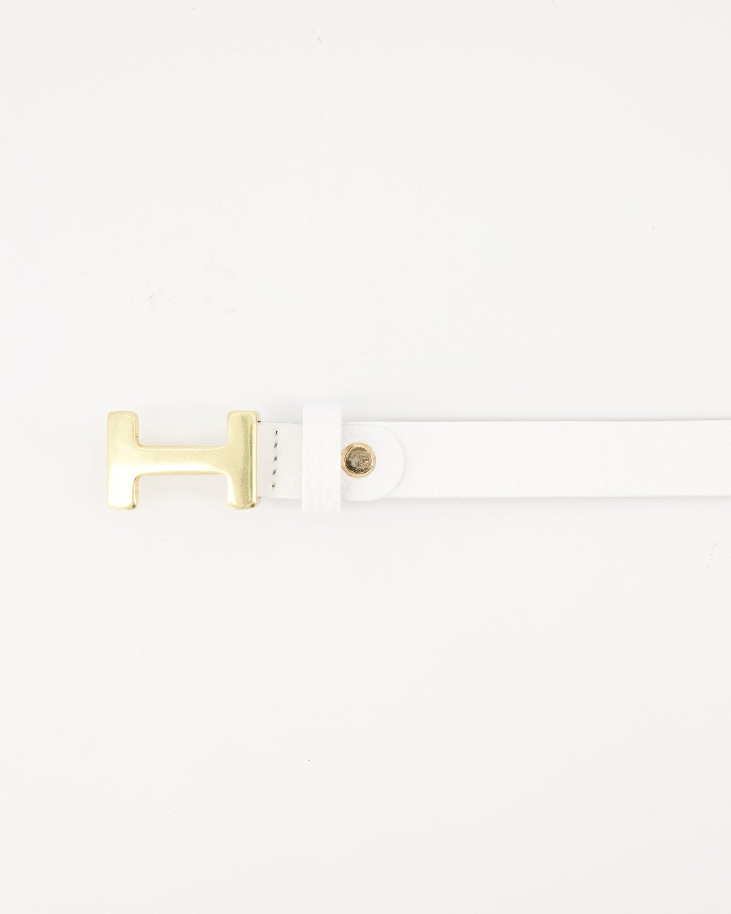 Leren riem - wit