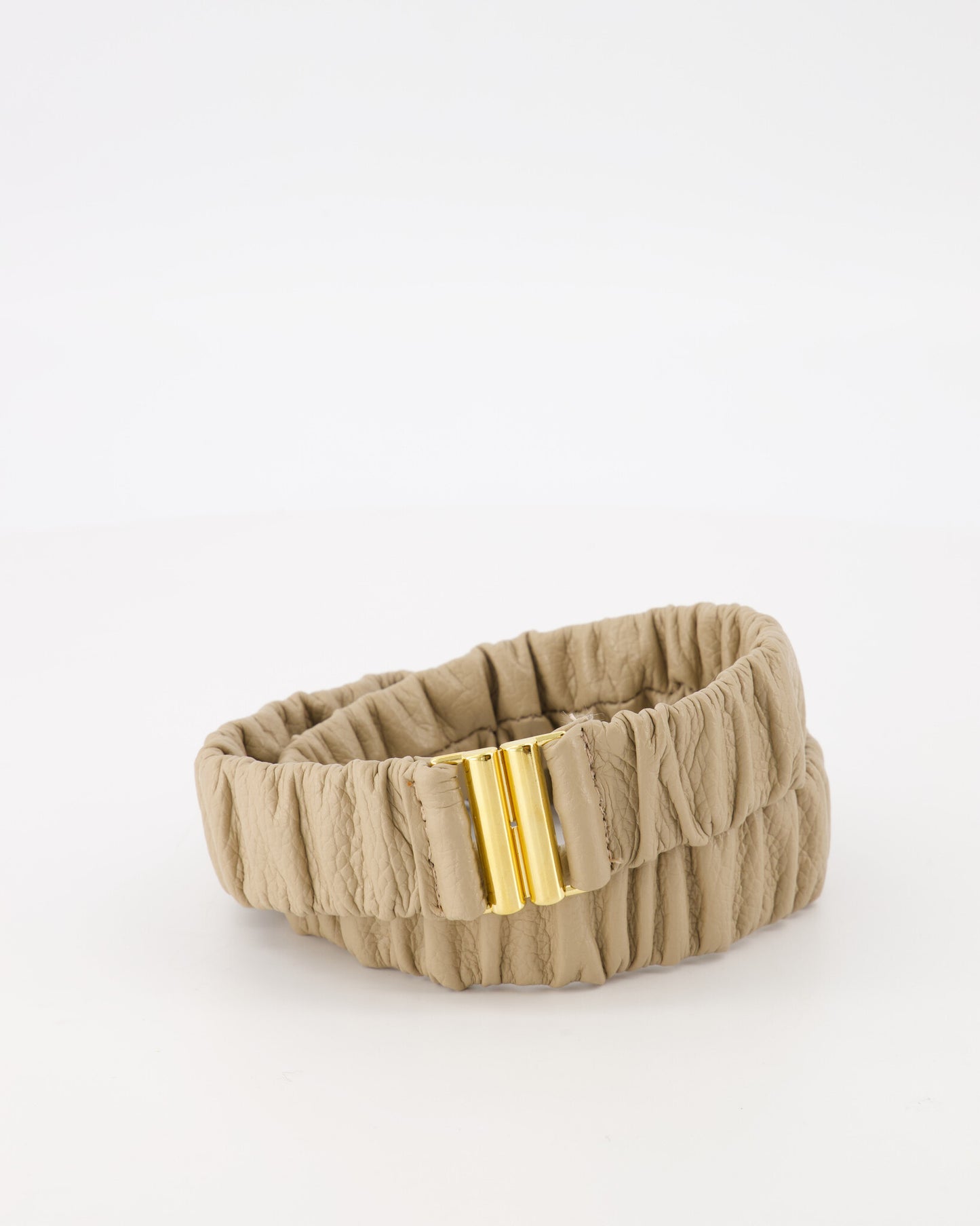 Leren riem Keesje | Camel - At Styles