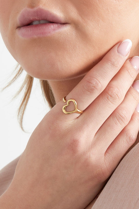 Hartjes ring - goud