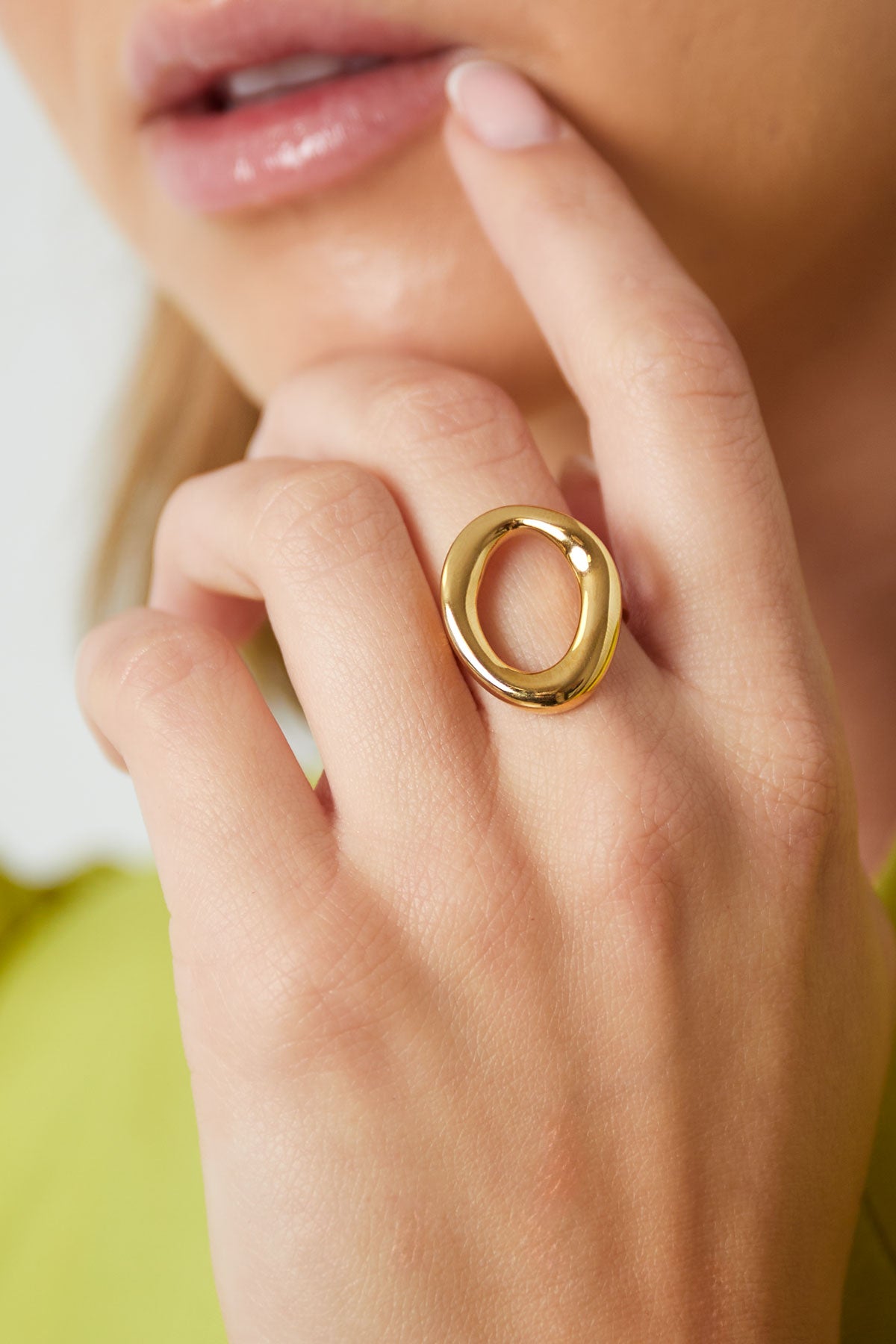 Ring ovaal - goud - At Styles