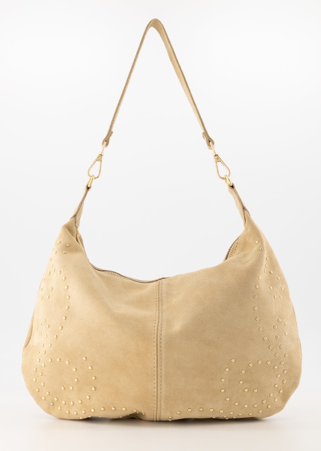 Leren suede tas Kirby - beige - At Styles