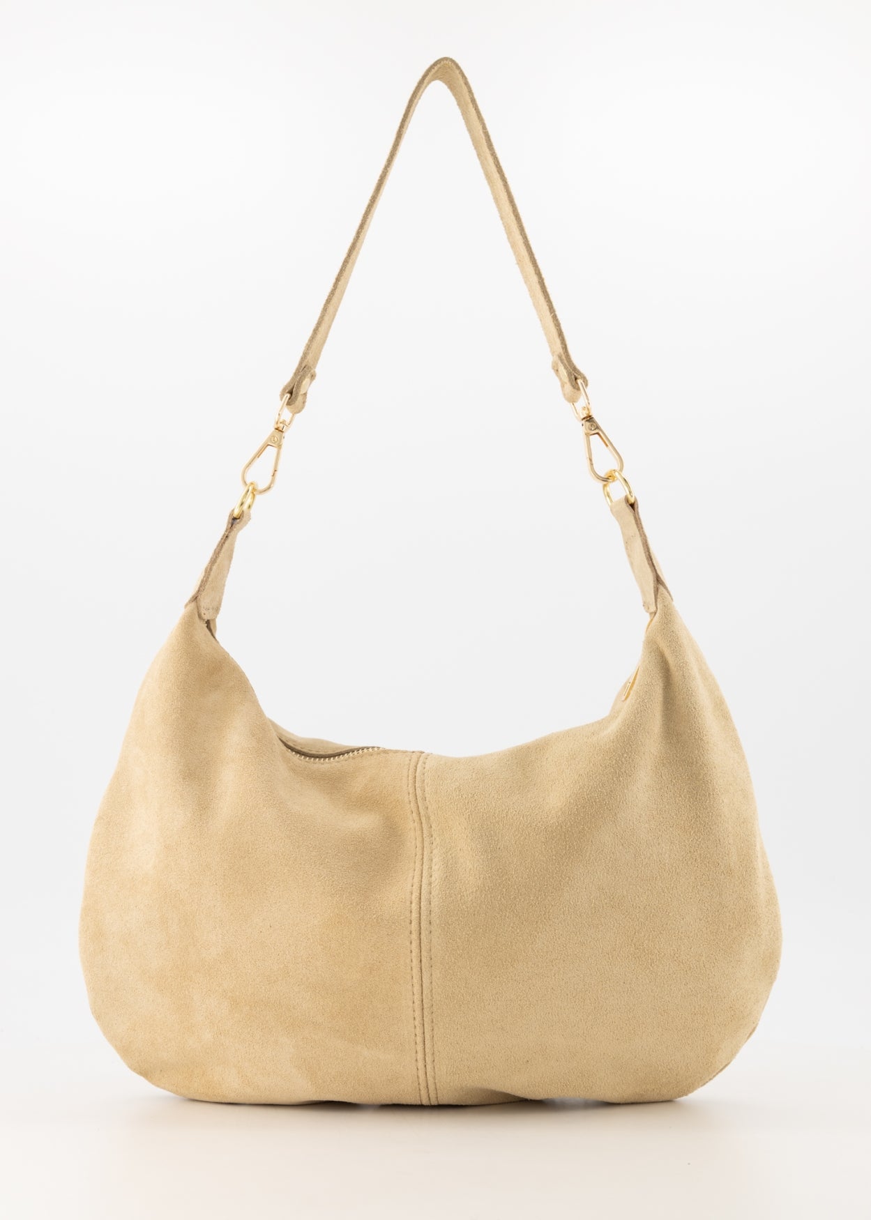 Leren suede tas Kirby - beige - At Styles