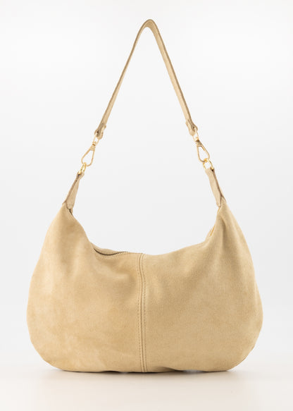 Leren suede tas Kirby - beige - At Styles