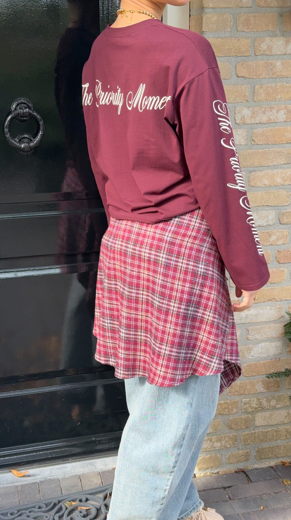 Longsleeve shirt 'Moment' - bordeaux