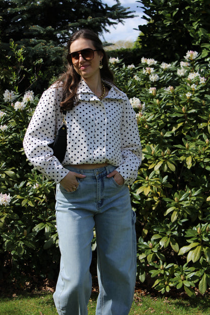 Polkadot jasje - wit - At Styles