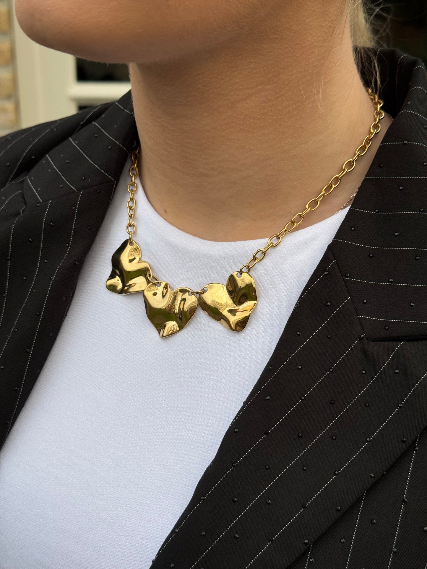 Harten ketting - goud