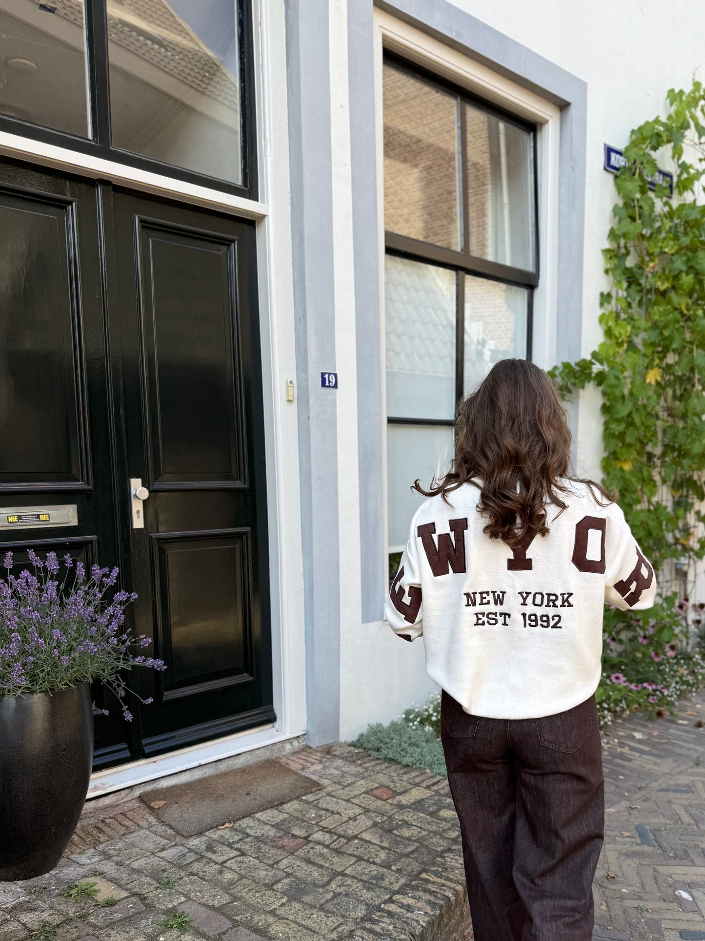 Trui New York - bruin