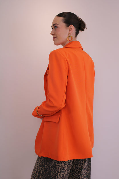Oversized blazer - oranje - At Styles