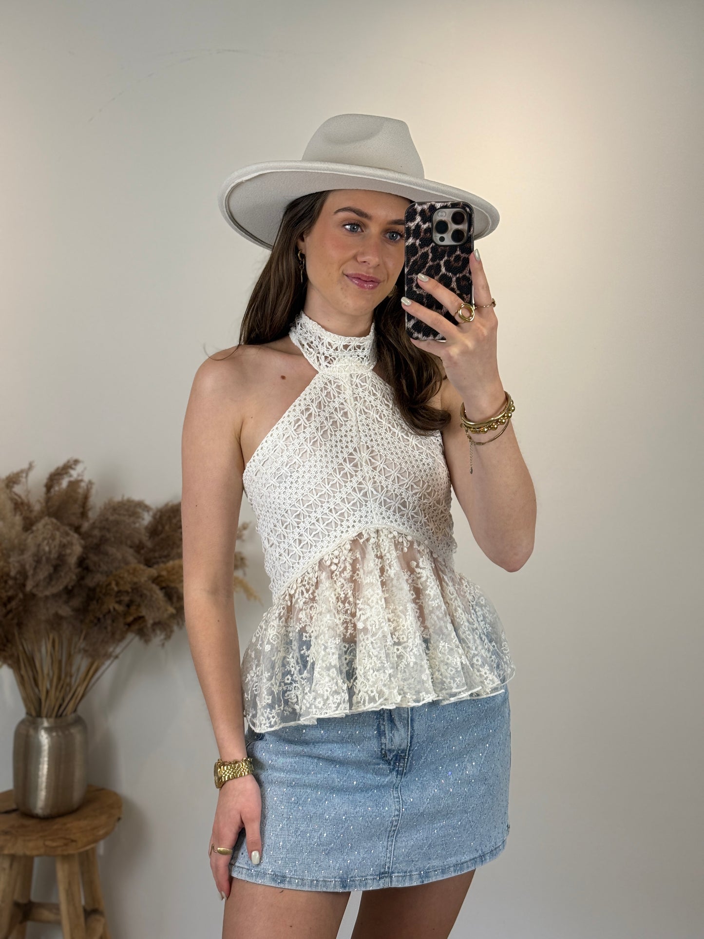 Bohemian top - ecru