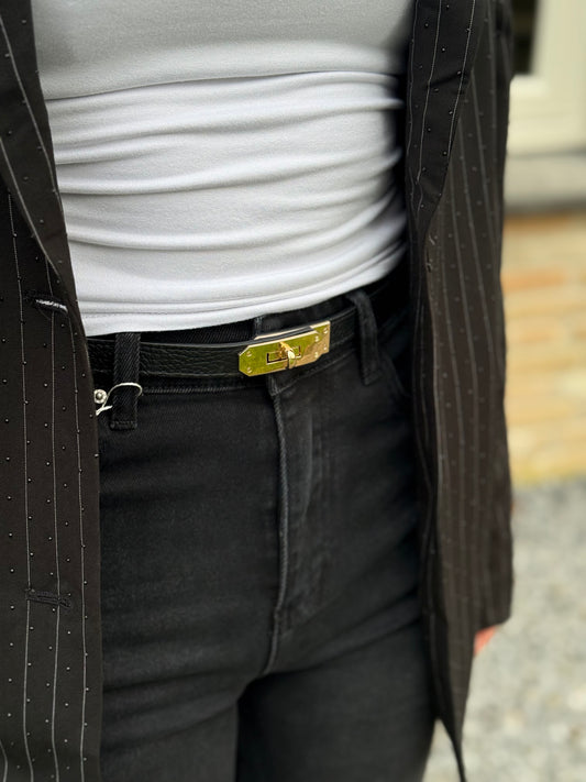 Leren riem Garcia - zwart - At Styles