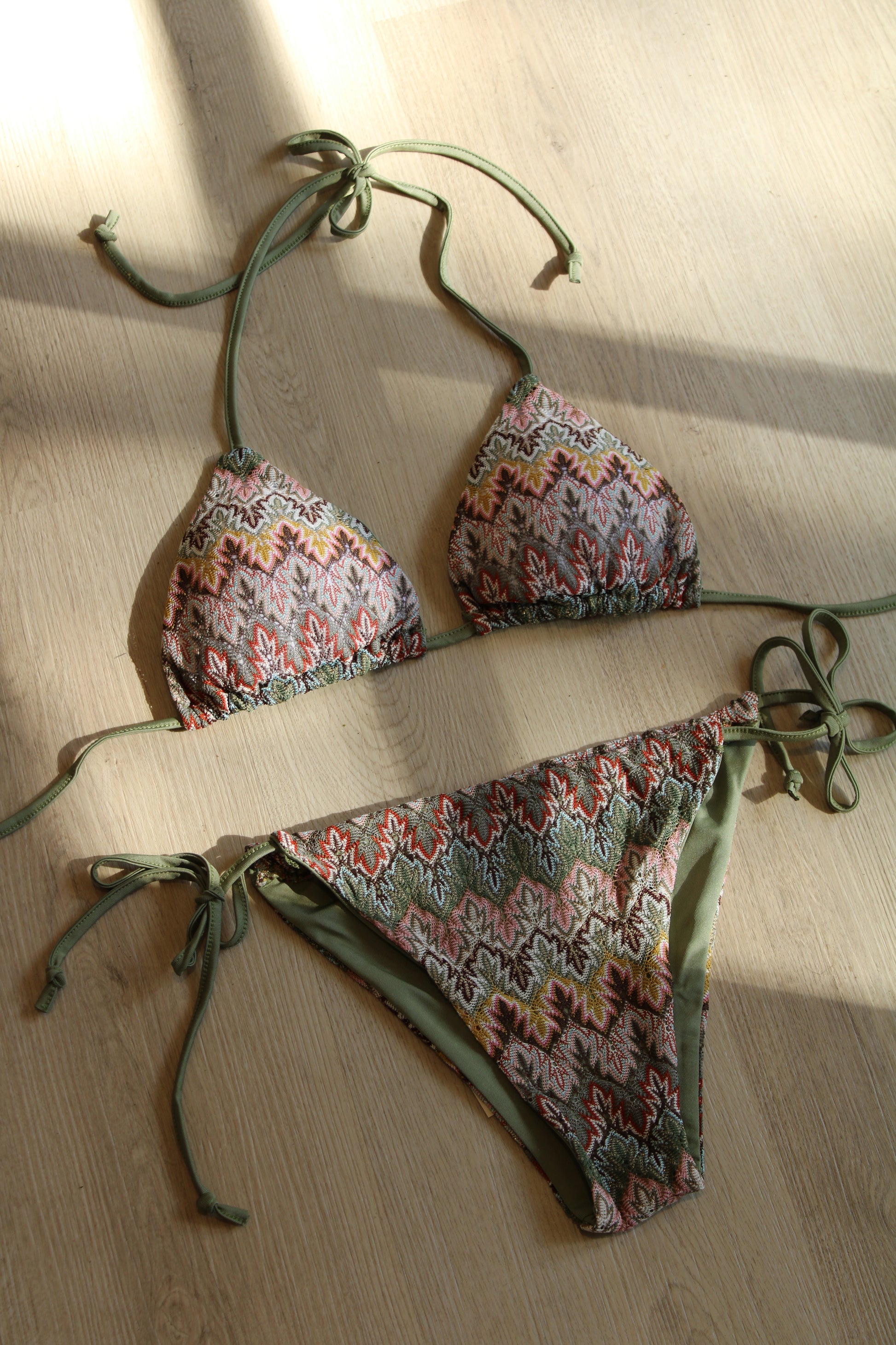 Bikini - groen print - At Styles