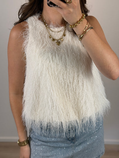Franjes top - creme - At Styles