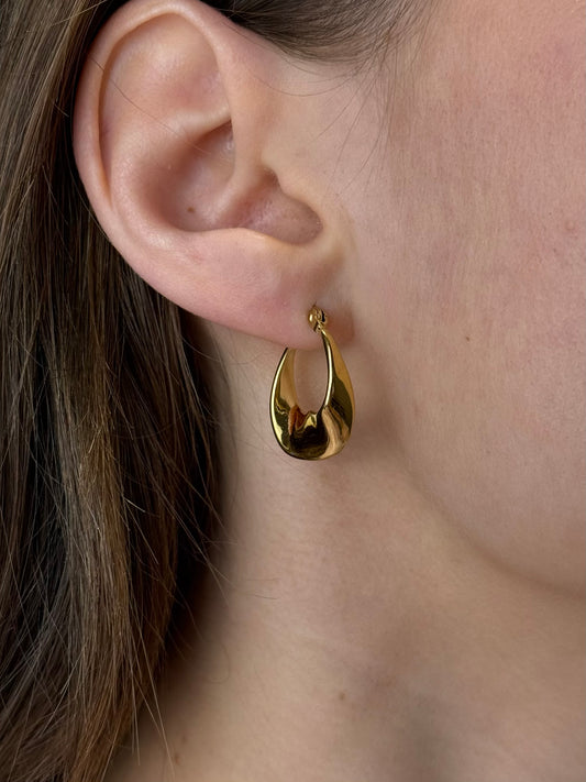 Gedraaide oorbellen - goud