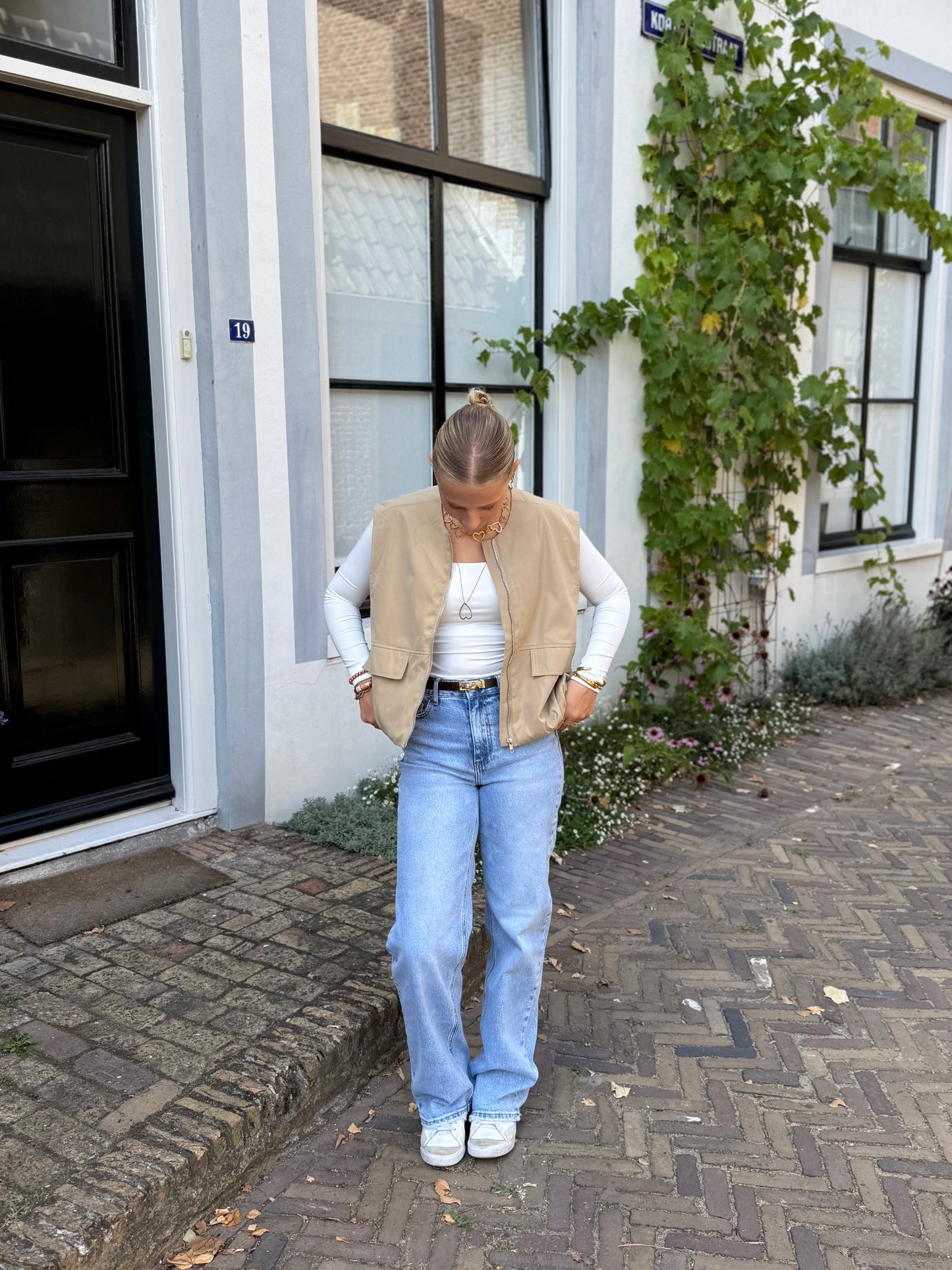 Parachute bodywarmer - beige