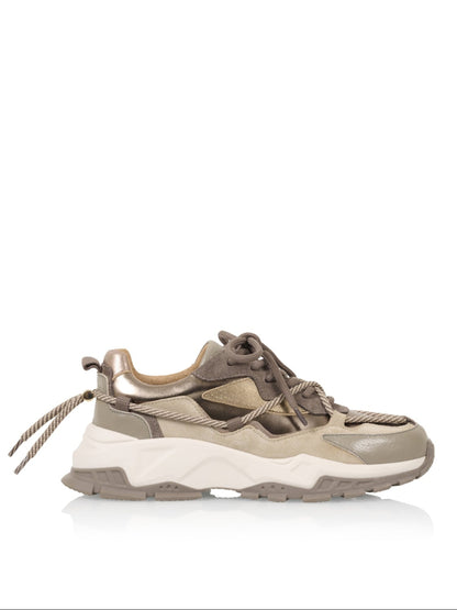 DWRS leren sneakers Channing - bruin