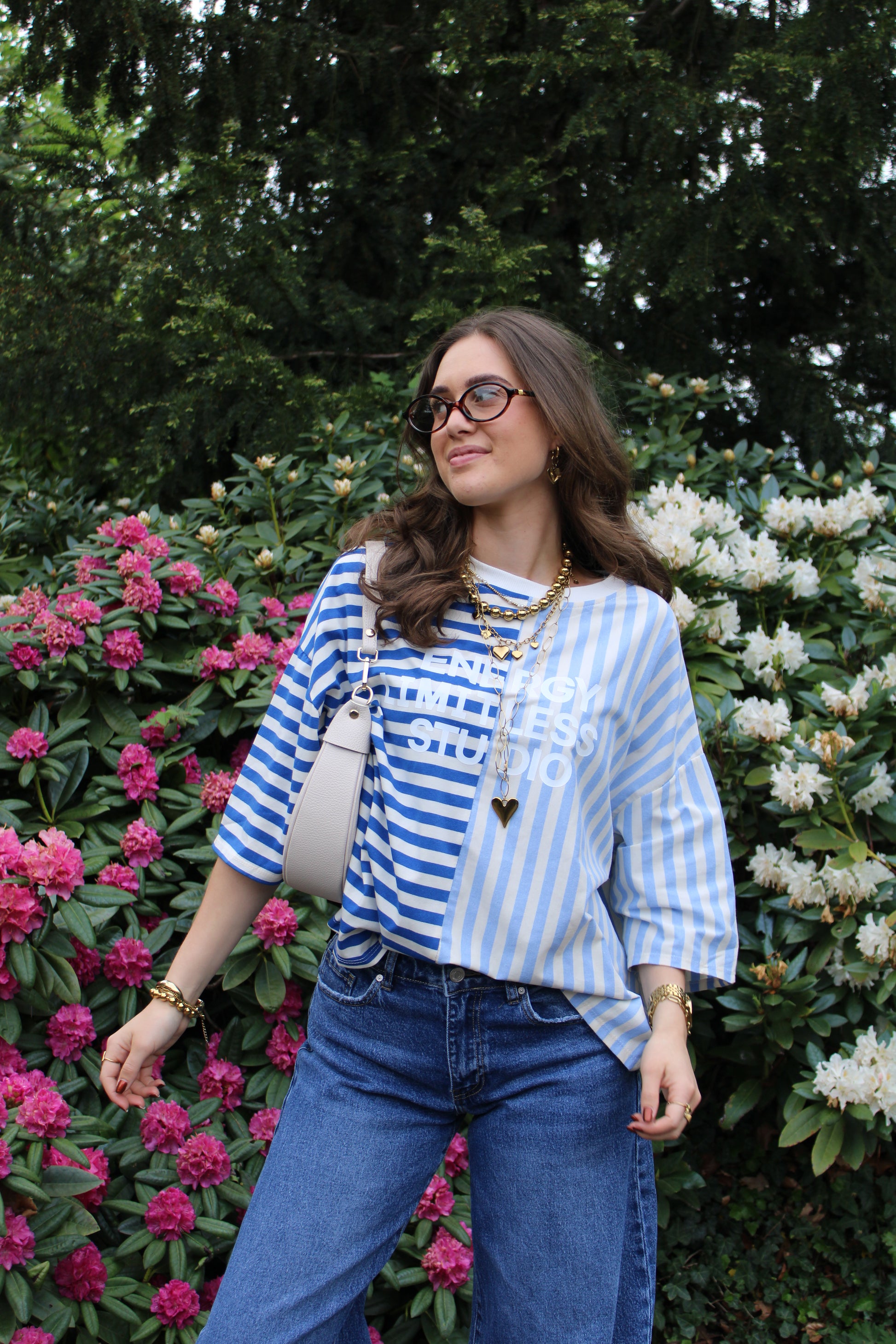 Gestreept studio shirt - blauw - At Styles