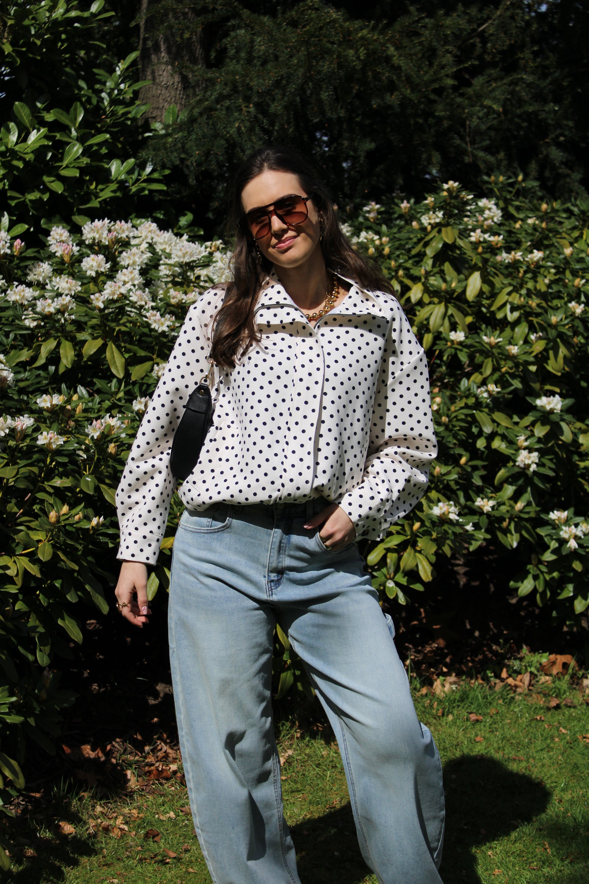 Polkadot jasje - wit - At Styles