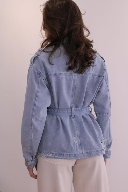 Getailleerd spijkerjasje - denim - At Styles