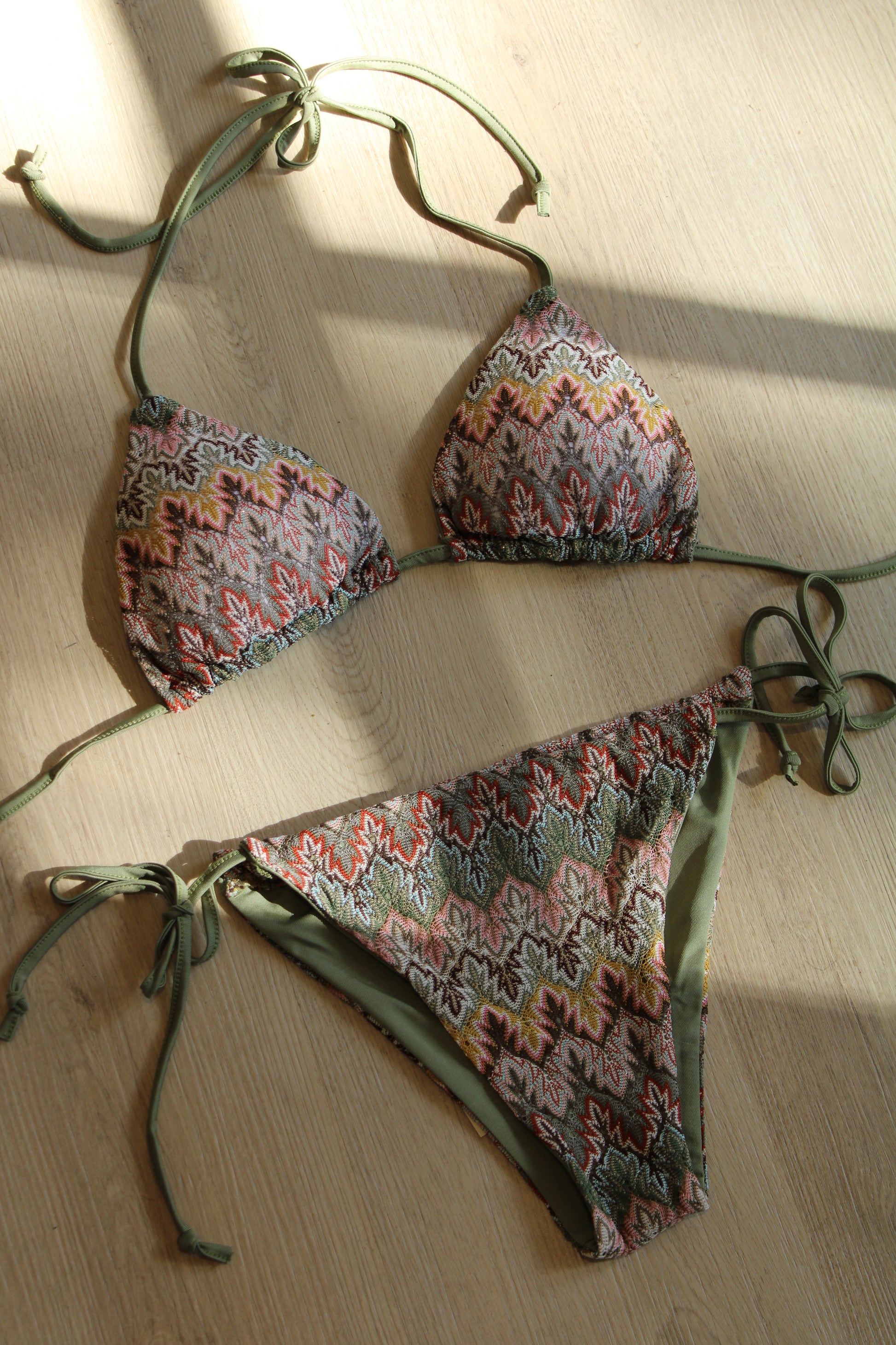 Bikini - groen print - At Styles