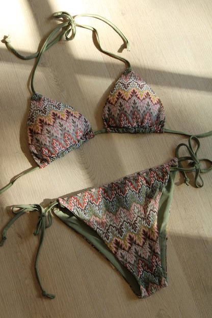 Bikini - groen print - At Styles