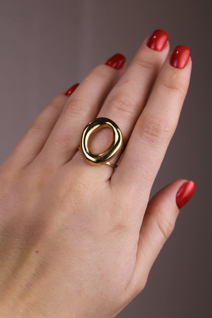 Ring ovaal - goud - At Styles