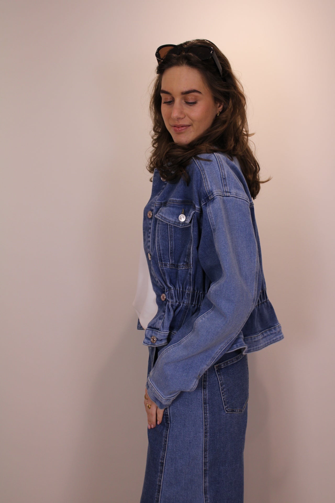 Stretch jeans jasje - denim