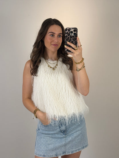 Franjes top - creme - At Styles
