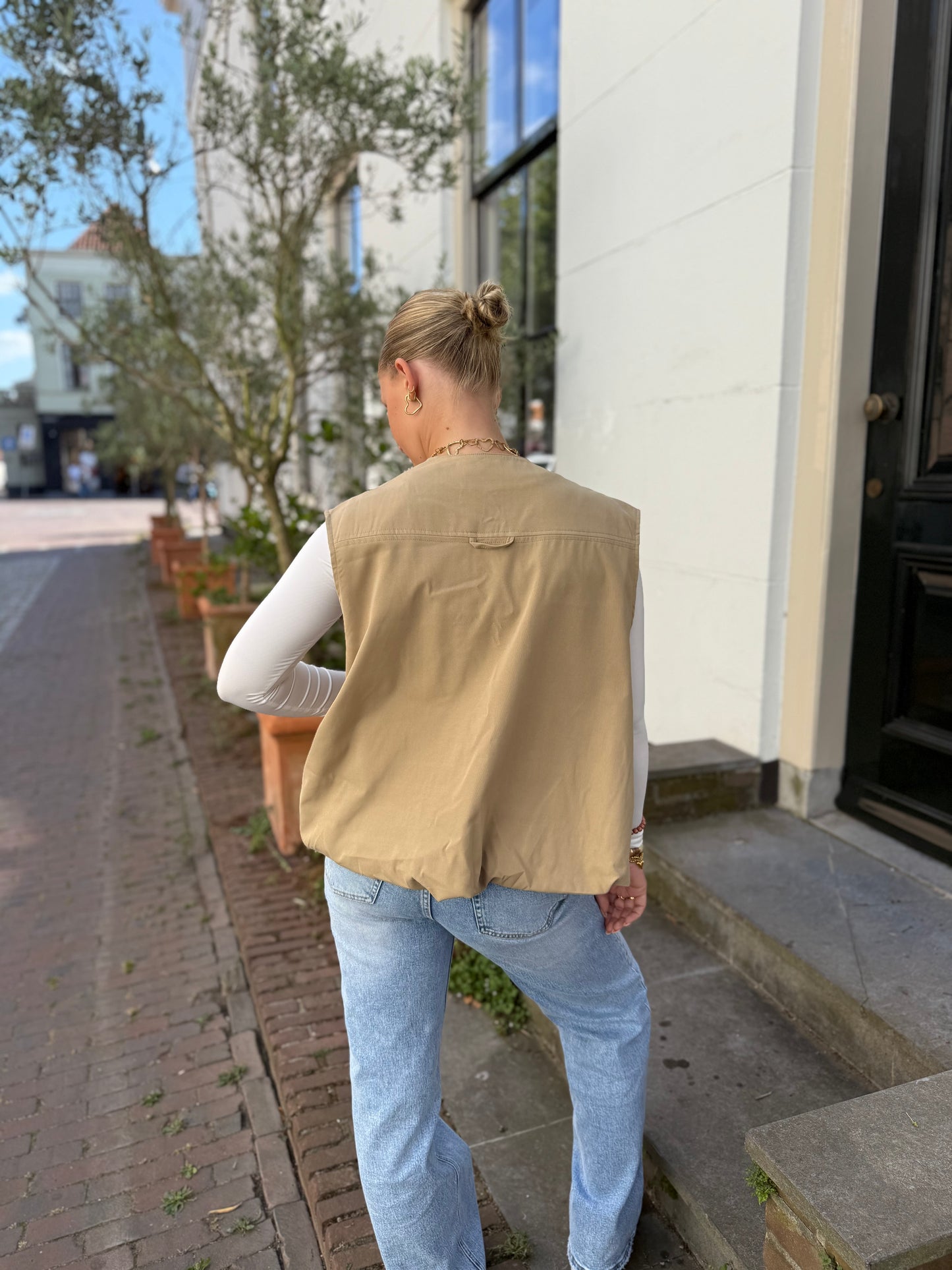 Parachute bodywarmer - beige
