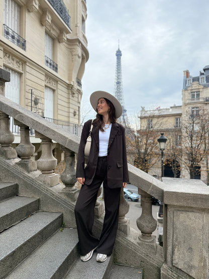 Oversized blazer - bruin