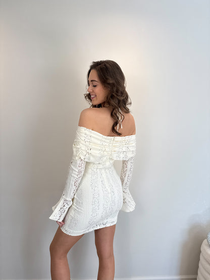 Off shoulder jurkje