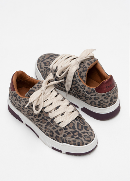 DWRS leren sneakers Whitby - panter