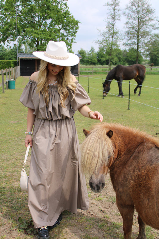 Lange rok - taupe